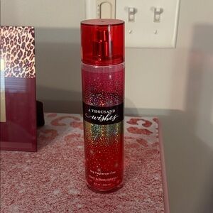 Bath & Body Works Red Glitter 60 percent full